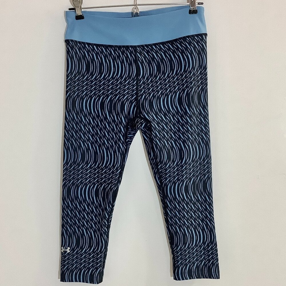 Under Armour Compression Pants Heat Gear Medium Blue/Black